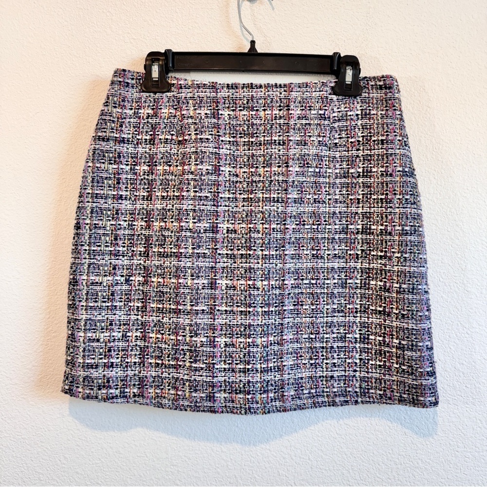 Apricot Tweed Mini Skirt Y2K Coquette Parisian Preppy Bouclé Old Money Medium